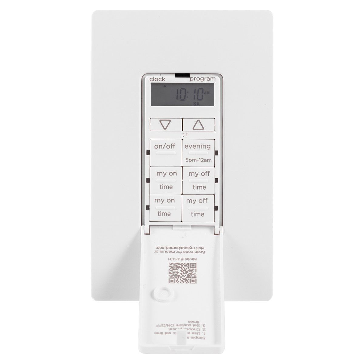 myTouchSmart Indoor Plug-In Simple Set Digital Bar Timer, White, 2